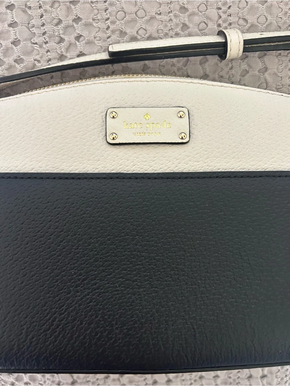 Kate Spade Two-Tone Black and White Crossbody Bag